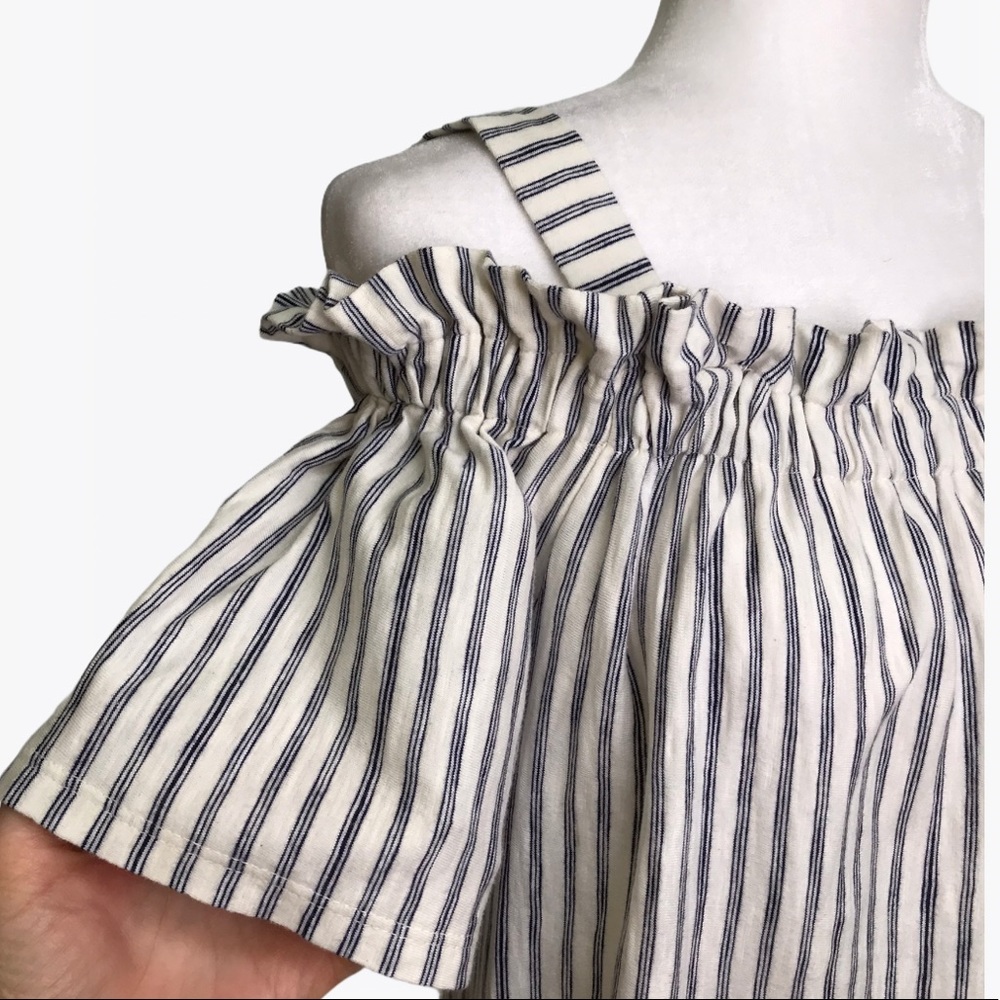 Lucky Brand 100% Cotton Off the Shoulder Top - S - Picture 8 of 16